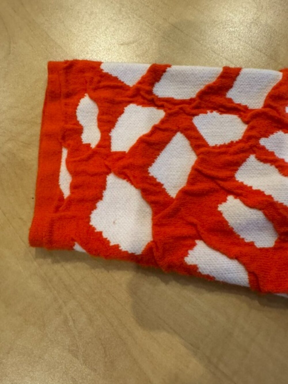 Kasper Orange and White Cardigan Size XL - Picture 9 of 11